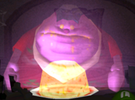 Mr. Luggs (Luigi's Mansion) is a gluttonous ghost who prefers all-you-can-eat buffets rather than simply three meals a day. It is said he even ate himself to death and still wasn't satisfied.