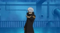 ...with a simple kick, he sent Trafalgar Law flying.
