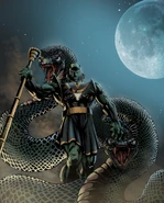 Apep (Impound Comics) Serpent god of chaos is a master of dark magic.