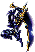 Buster Blader (Yu-Gi-Oh!) was designed by Yugi to counter Kaiba's Blue-Eyes White Dragon and so it gains more power for each dragon on the field or graveyard.