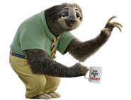 Flash (Zootopia), an anthropomorphic sloth.