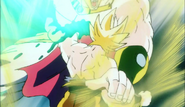 Goku Punches Through Broly