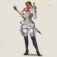 Loba Andrade (Apex Legends) is both a luxurious thief and a guiltless flirt who would try to charm any of her opponents, with the exception of Revenant.