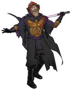 Darth Bane (Star Wars) in his orbalisk armor.