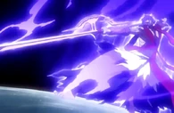 Kōga Kuchiki (Bleach) exerting his powerful spiritual force.