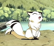 Kirara (InuYasha) is a nekomata who can transform into a larger form for flight.