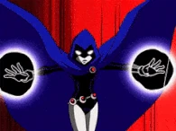 Raven blast.gif (242 KB) Raven (Teen Titans) shoots dark...