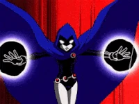 Raven (Teen Titans) uses darkness...