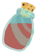 ...such as the Red Potion, which replenishes Link's health...