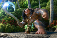 Maui's (Moana) fish hook grants him the power to shapeshift.