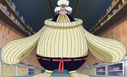 Wanze (One Piece) specializes in "Ramen Kenpo" a fighting style that utilizes noodles