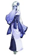 Yuki-Onna (Monster Girl Encyclopedia) displaying her races typically shy yet devoted nature.