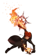 As the Flurry of Dancing Flames, Axel (Kingdom Hearts) has all the power of fire under his control.