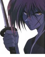 ...who's dominance of Kenshin's mind is signified by Kenshin's eyes turning golden.