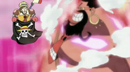Don Accino (One Piece) increasing the heat of his body, ranging from 1°C to 10,000°C, allowing him immunity to both heat and cold of extreme levels.
