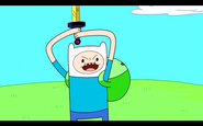 After swallowing a tiny computer, Finn (Adventure Time) can autotune his singing voice on command.