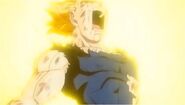 In the hopes of destroying Majin Buu, Vegeta (Dragon Ball) expended all of his life energy in the form of the Final Explosion, devastating the landscape and blowing Majin Buu to pieces. As a result, he was reduced to a stone statue and crumbled to dust.