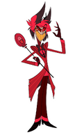 Alastor (Hazbin Hotel) one of the overlords of Hell. Also known as "The Radio Demon".