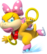 Wendy O. Koopa (Mario) can create and control rings with or without her magic wand