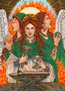 Brigid (Celtic Mythology), Celtic Goddess of Poetry and Prophecy.