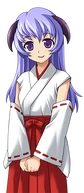 Hanyuu Furude (Higurashi no Naku Koro ni/Higurashi When They Cry), the demon goddess.