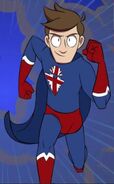 Vav (X-Ray and Vav) wears special gloves that fire Slow-Motion beams