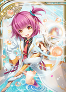 Asclepius (Valkyrie Crusade) is the goddess of medicine,and has a miraculous rod that can raise the dead.