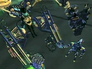 Megabyte (ReBoot) has infected Dot's exo-suit.