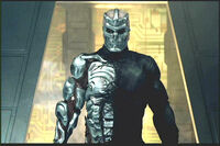 Jason Voorhees (Friday the 13th) is rebuilt into the cybernetic Über-Jason by a regenerative nanotechnology process.