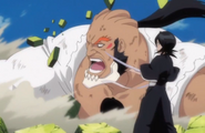 Yammy Llargo (Bleach) becomes stronger and bigger as his anger increases…