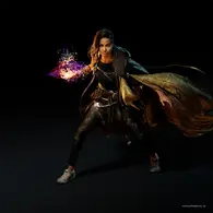 Frey Holland (Forspoken); possesses the magical abilities that allow her to manipulate the elements.She has Earth,Fire,Water,Light and Electricity Magics, and can use her magic for both offensive and defensive purposes.