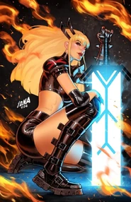 Return of Magik Vol 1 1.jpg (242 KB) Illyana Rasputina/Magik (Marvel Comics) forming her Soulsword, a manifestation of her soul.