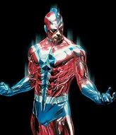 Citizen Steel (DC comics) possess skin, bone and muscle tissue that are transmuted into organic steel.