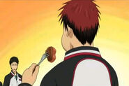 Taiga Kagami (Kuroko no Basket) is a glutton and is able to eat at least five times a normal meal.