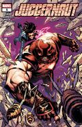 Juggernaut's (Marvel Comics) ability relies on building momentum so that no object can stop him.