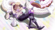 Charlotte Katakuri (One Piece) loved donuts and enjoyed devouring giant sized donuts by mouthfuls.