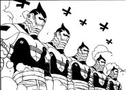 Wahl Icht's robot (Fairy Tail) can create Weakness Soldiers to counter the magic of his enemies.