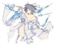 Yumi (Senran Kagura) can weaponize ice in her Ninja Arts.