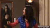 Alex Russo (Wizards of Waverly Place) cast a spell to give famous paintings physical forms.