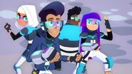 Using their gauntlets, Glitch Techs (Glitch Techs) can capture glitches and erase memories.