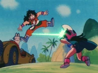 Helmet Beam.jpg (63 KB) Chi-Chi (Dragon Ball) fires an energy beam from her helmet.