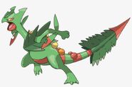 Sceptile (Pokémon) in its Mega Form.