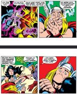 Odin (Marvel Comics) using his magic to remove Thor's mouth