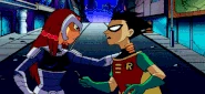 Starfire Robin kiss 1.gif (494 KB) Tamaraneans, like Starfire (Teen Titans), can learn foreign languages through physical contact, such as kissing.