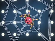 Ariados (Pokémon) producing a Spider Web.