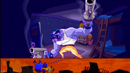 Muggshot (Sly Cooper series) can withstand a direct beating from Murray and withstand the magnified light from his crystal gardens during his fight with Sly.