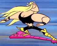 Valhallen's (Dexter's Laboratory) godly power comes from his control of his electric guitar.