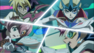 Using D-Gazers or Duel Tattoos, duelists (Yu-Gi-Oh! Zexal) are capable of seeing an augmented reality duel.