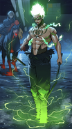 Azam (Ordeal) can use his Haste ability as a Kimyo to stand atop fluid surfaces, such as the body of the ocean if need be.