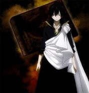 The Books of Zeref (Fairy Tail) are grimoires written by Zeref which contains his knowledge about Black Magic including summoning Demons.